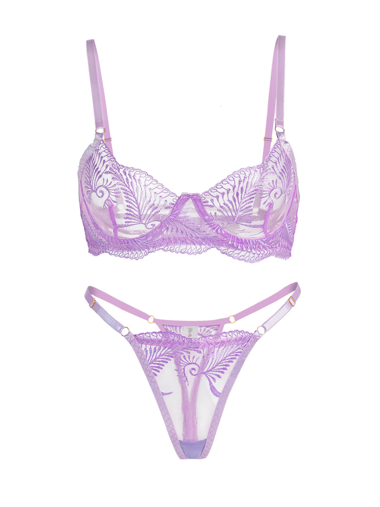 Elegant Essence Embroidery Lingerie Set| HelloLAGirl