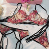 Floral Sheer Lace Lingerie Set