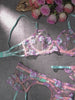 Pastel Petal Mesh Lingerie Set