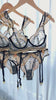 Black&Gold Luxury Lace Embroidered Lingerie Set