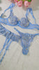 Azure Blossom Embroidery Lingerie Set
