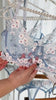 Blue Cherry Blossoms Sheer Lace Lingerie Set