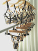 Black Embroidered Corset & Panty Lingerie Set