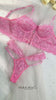 White Pearls Small Flower Lace Lingerie Set