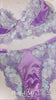 Lavender Floral Embroidered Satin Push-up Lingerie Set