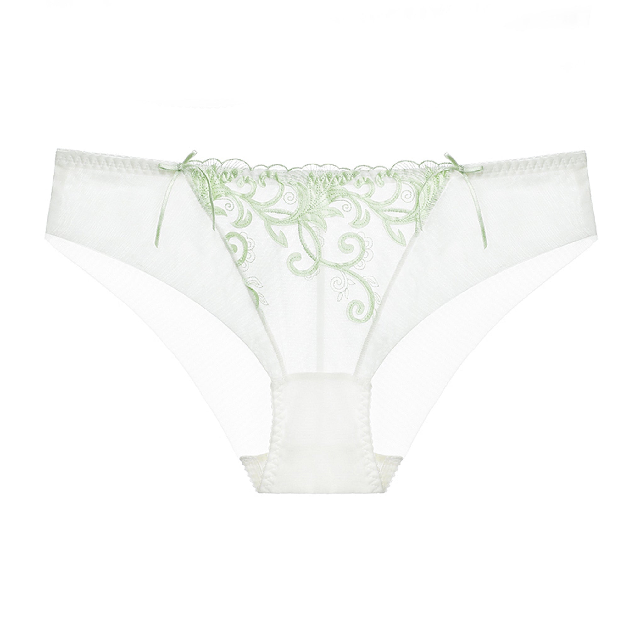 Sexy White Flower Embroidery Lingerie Panty